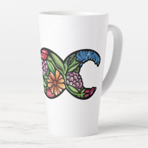 Triple Moon Symbol Bloom Latte Mug