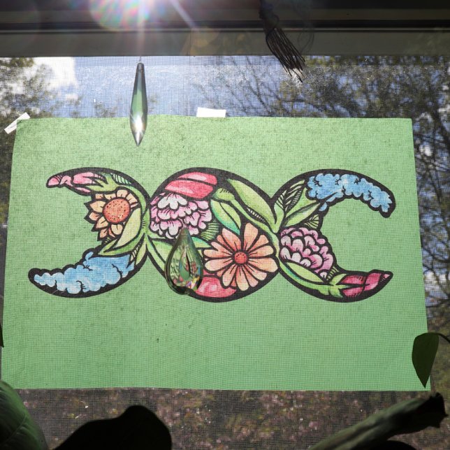 Triple Moon Symbol Bloom Tissue Paper (Creator Uploaded)