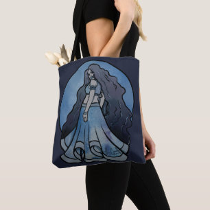 Triple Moon Symbol Wicca Goddess Tote Bag