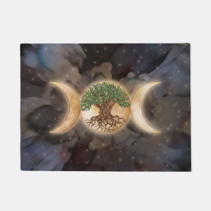 Triple Moon tree of life Doormat