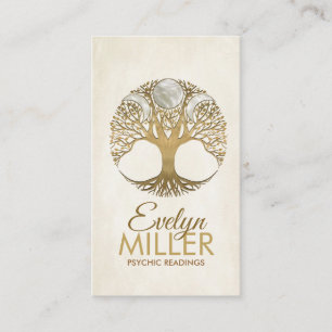 Triple Moon - Tree of life Ornament Business Card
