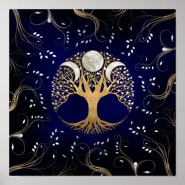 Triple Moon - Tree of life Ornament Poster (Front)