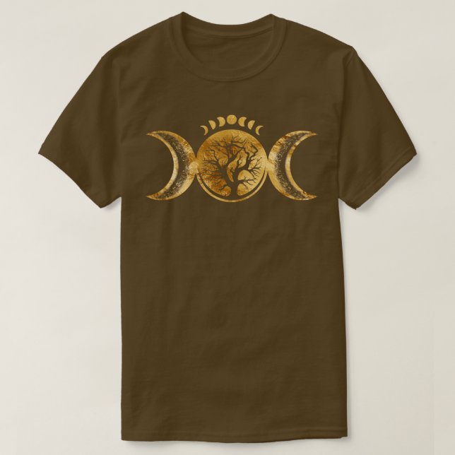 Triple Moon Tree of life Ornament T-Shirt (Design Front)