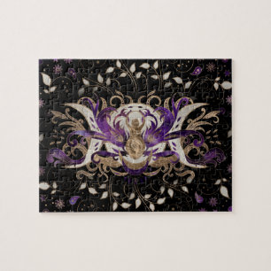 Triple Moon - Triple Goddess Amethyst Moonlight Jigsaw Puzzle