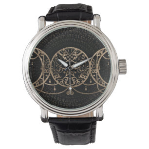 Triple Moon - Triple Goddess Gold and black Watch