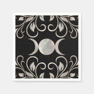 Triple Moon - Triple Goddess - Mother of Pearl Napkin