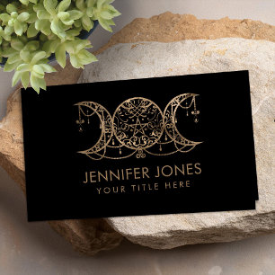 Triple Moon - Triple Goddess Ornament Business Card