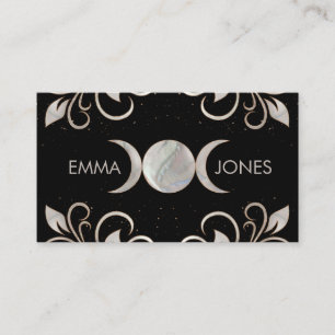 Triple Moon - Triple Goddess Pearl Ornament Business Card