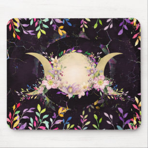 Triple Moon - Triple Goddess- Watercolor Mouse Mat