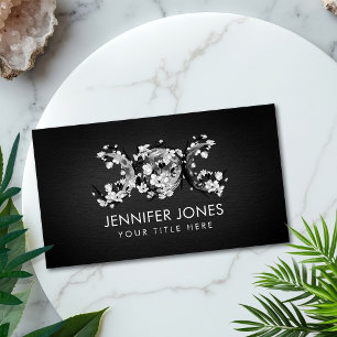 Triple Moon - White Blossom Business Card