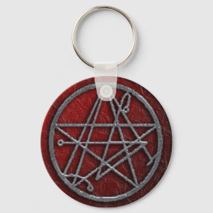triple necro sigil key ring