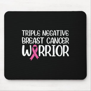 Triple Negative Breast Cancer Awareness Warrior Pi Mouse Mat