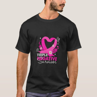 Triple Negative Survivor Breast Cancer Awareness G T-Shirt