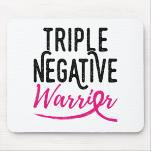 Triple Negative Survivor Breast Cancer Awareness Mouse Mat