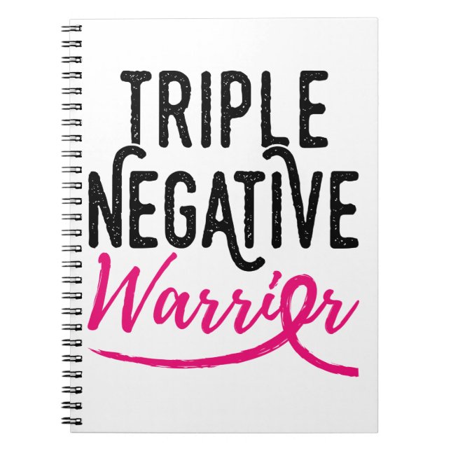 Triple Negative Survivor Breast Cancer Awareness Notebook (Front)
