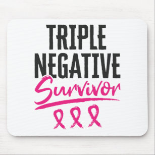 Triple Negative Survivor TNBC Breast Cancer Mouse Mat