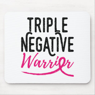 Triple Negative Warrior Breast Cancer Awareness Mouse Mat