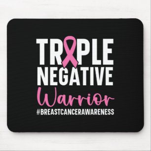 Triple Negative Warrior Breast Cancer Awareness Pi Mouse Mat