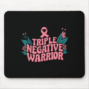 Triple Negative Warrior Nk Ribbon Breast Cancer Mouse Mat