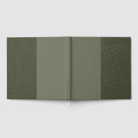 Triple Panel Moss Green Guestbook – Custom
