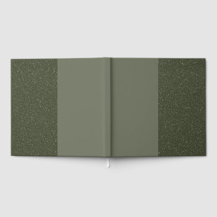Triple Panel Moss Green Guestbook – Custom