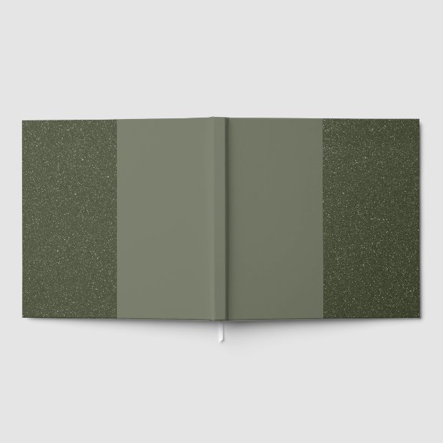 Triple Panel Moss Green Guestbook – Custom (Full)