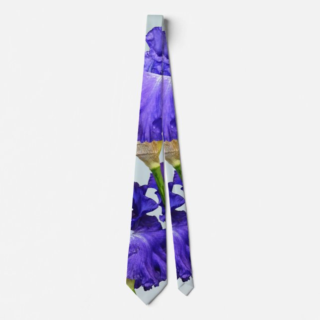 Triple Purple Iris Tie (Front)