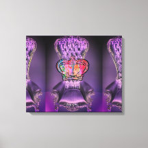 Triple Purple Throne with Crown