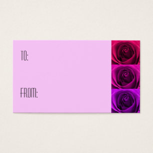 Triple Rose Gift Tag