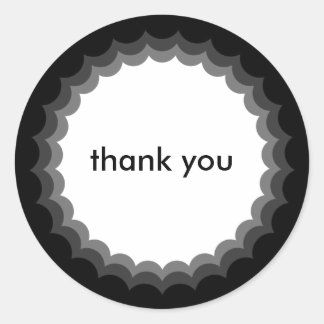 Triple Scalloped Edges Sticker