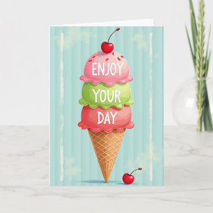 Triple Scoop Birthday Card