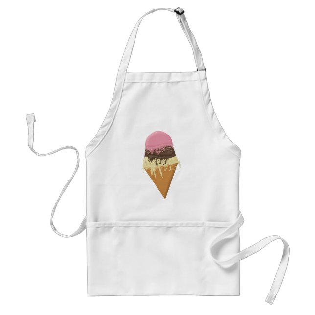 Triple-Scoop Ice Cream Cone Aprons (Front)