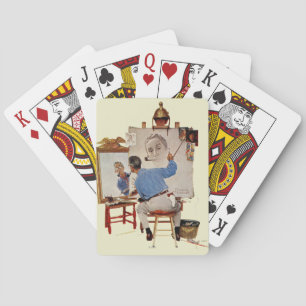 Triple Self-Portrait Playing Cards