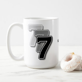Triple Seven Graphic – Minimalist Modern Art Coffee Mug