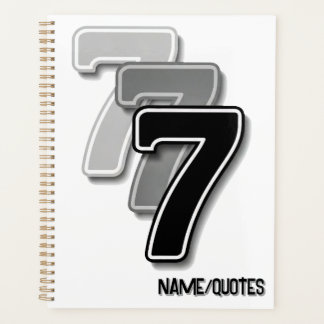 Triple Seven Graphic – Minimalist Modern Art Planner