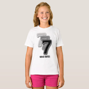 Triple Seven Graphic – Minimalist Modern Art T-Shirt