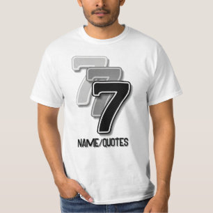 Triple Seven Graphic – Minimalist Modern Art T-Shirt