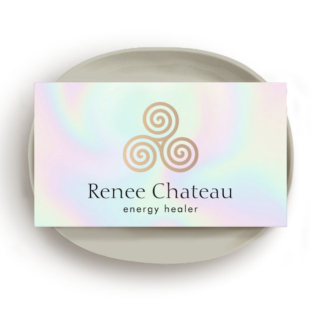 Triple Spiral, Celtic Triskele Business Card (Creator Uploaded)