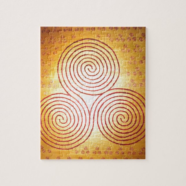 Triple Spiral Labyrinth Jigsaw Puzzle (Vertical)