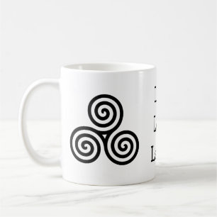 Triple spiral Live Love Laugh Coffee Mug