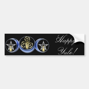 Triple Spiral Lunar Moon Bumper Sticker