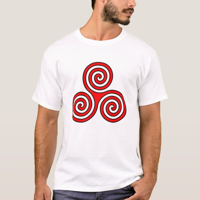triple spiral symbol goddess newgrange, ireland T-Shirt (Front)