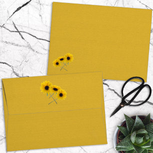 Triple Sunflower Envelopes