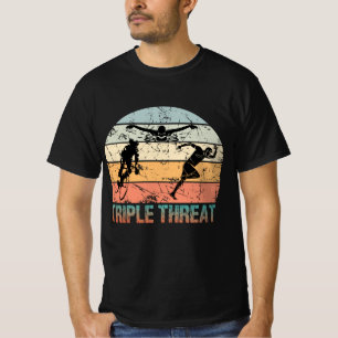 Triple Threat - Triathlon Athlete T-Shirt