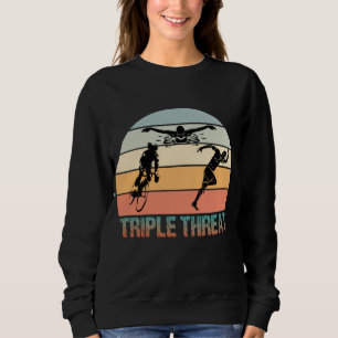 Triple Threat - Triathlon Sunset Sweatshirt