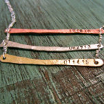 Triple Tier Rose Gold, Silver, & Brass Necklace<br><div class="desc">Check out this hand-made and customisable item – The Stratus Necklace. Display the many layers of your life with this very unique piece.</div>