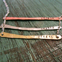 Triple Tier Rose Gold, Silver, & Brass Necklace