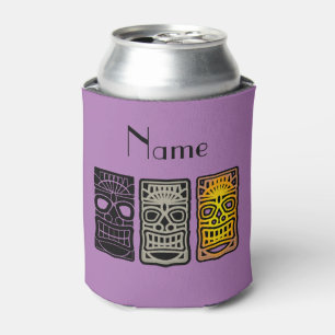 Triple Tiki Sculptures Thunder_Cove Can Cooler