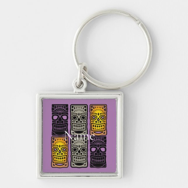 Triple Tiki Sculptures Thunder_Cove Key Ring (Front)