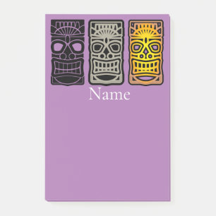 Triple Tiki Sculptures Thunder_Cove Post-it Notes